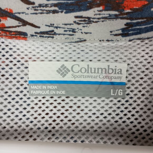 Columbia PFG Mens Trollers Best Short Sleeve Shirt Size L Summer Fishing Marlin - Picture 3 of 8